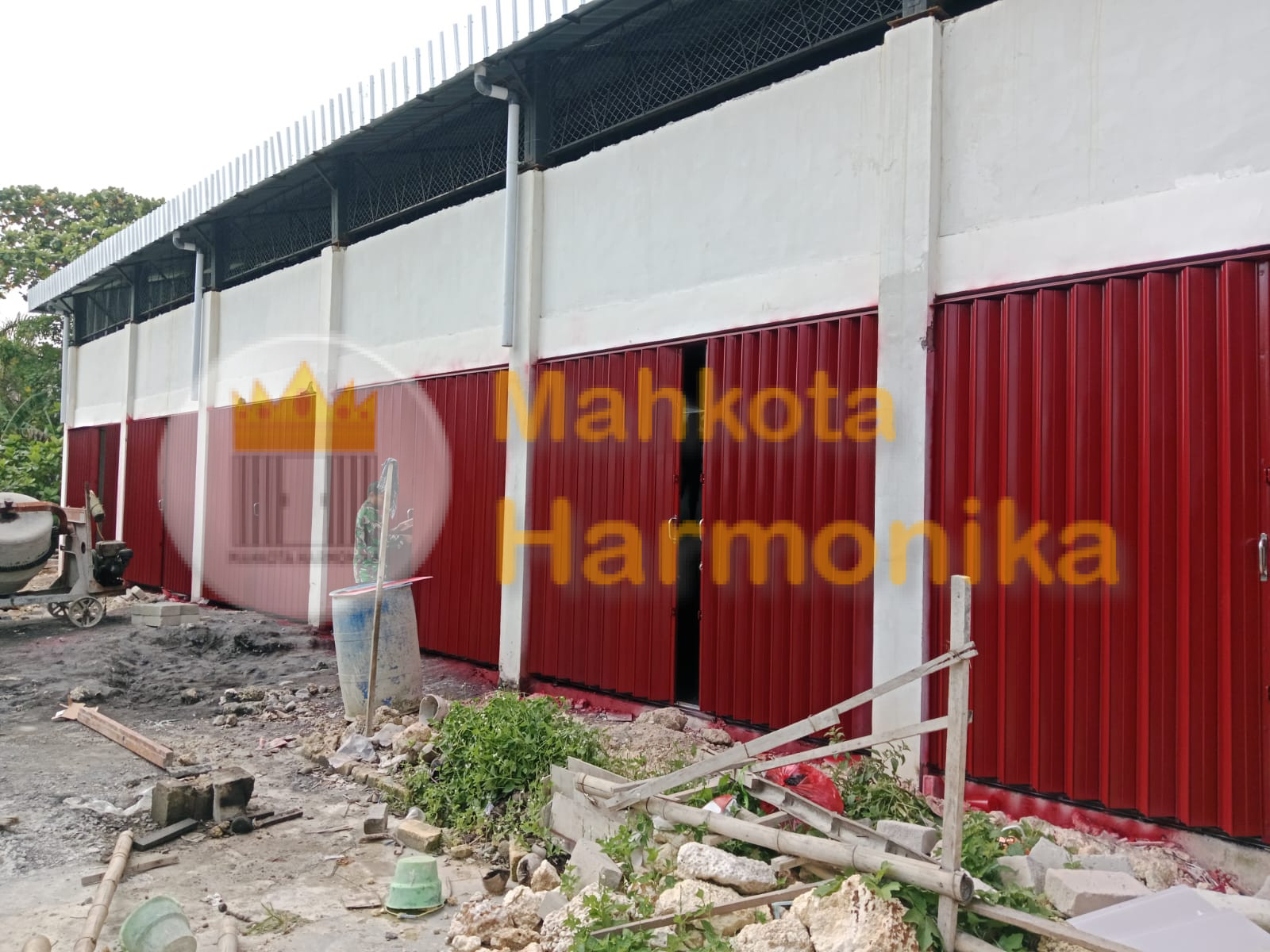Detail proyek pintu harmonika buatan harmonika mahkota
